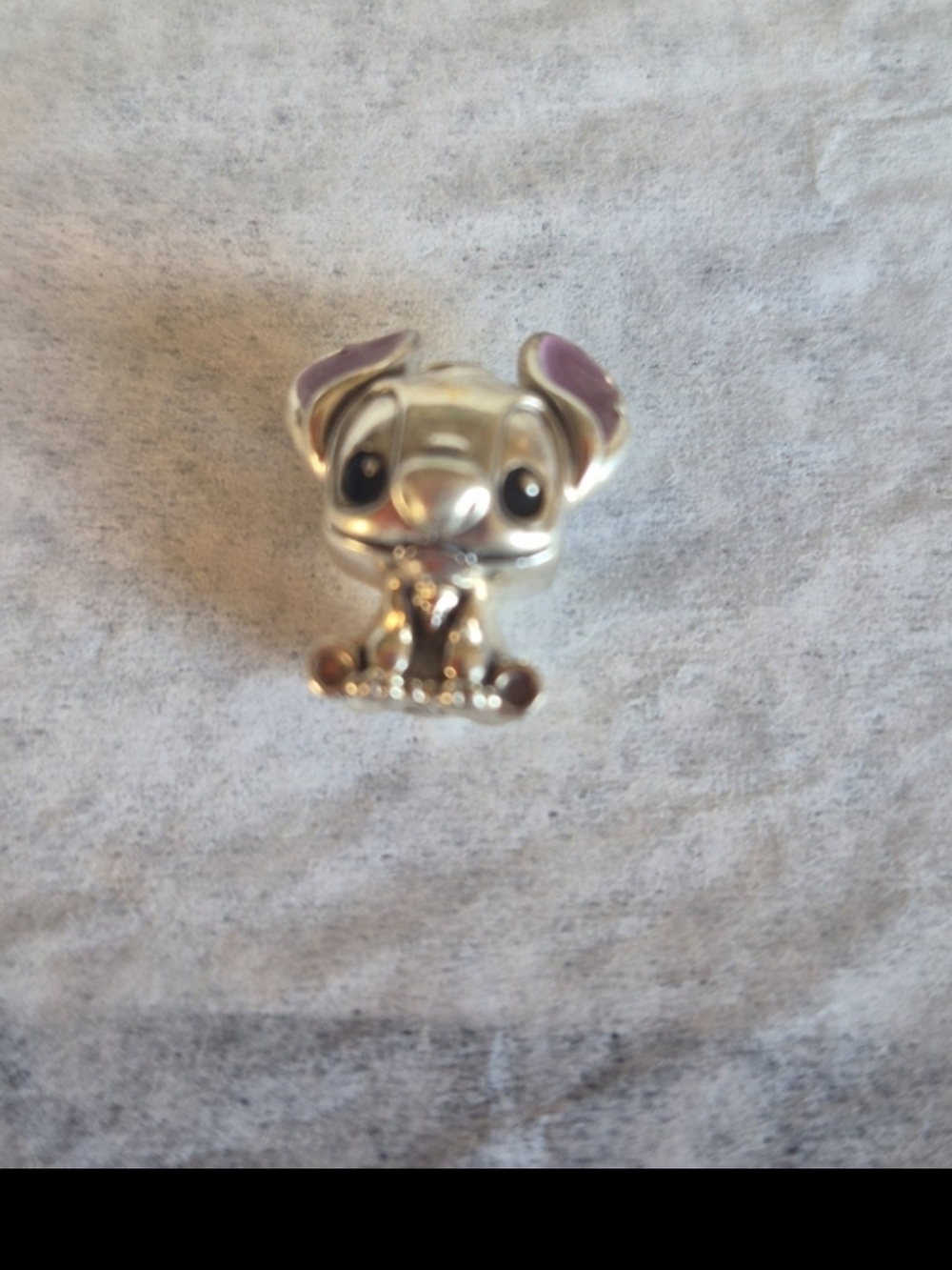 Pandora Stitch Charm with Purple Ear Accents